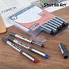 Shuttle Art Rollerball Pens, 10 Pack (8 Black, 1 Blue,