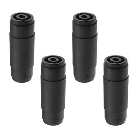 The Lord of the Tools 4 Pieces 4 Pin Audio Connector Replacement PVC Speakons Connector Speakon Female to Female Straight Coupler Cable Connector for Karaoke Concerts