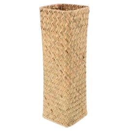 Alipis Rattan Vases for Flowers Natural Seaweed Weave Basket Handmade Rattan Vase Tall Plant Holder Woven Container Bamboo Weaving Vase Flower Arranger Dried Flower Vase Boho Home Decor 11inch