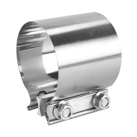 Gorise Exhaust Clamp, Stainless Steel Butt Joint Band Sleeve Coupler Pipe Repair Universal Widening Clamp 76mm