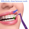 Angzhili 25 Pcs Interdental Angle Brushes, Reusable Dental Cleaners, Oral