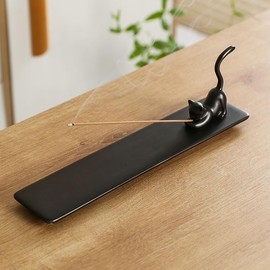 [HARGIO] Incense Holder, Cute Incense Holder, Cat, Cat, Incense Stand, Stylish, Ceramic, Incense, Incense Burner, For Buddhist Altar, Incense Holder, Incense Holder, Incense Holder, Incense Plate,