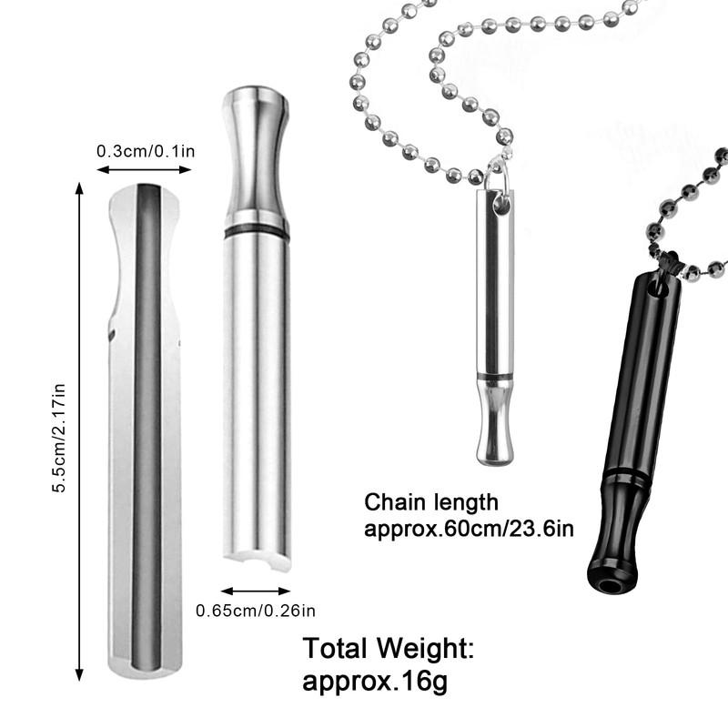 MHDUYEG Anapana Breathing Necklace, 2 Pieces, Smokeless Hoki Necklace Against