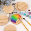 Framendino, 8 Pack Unfinished Wooden Coasters 4 Inch Blank Round