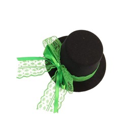 WOONEKY 1pc Patrick's Day Hair Accessory Lightweight Bowler Hat Design Hair Clip Irish Holiday Boys and Girls Hairpin for Festive Celebrations Comfortable