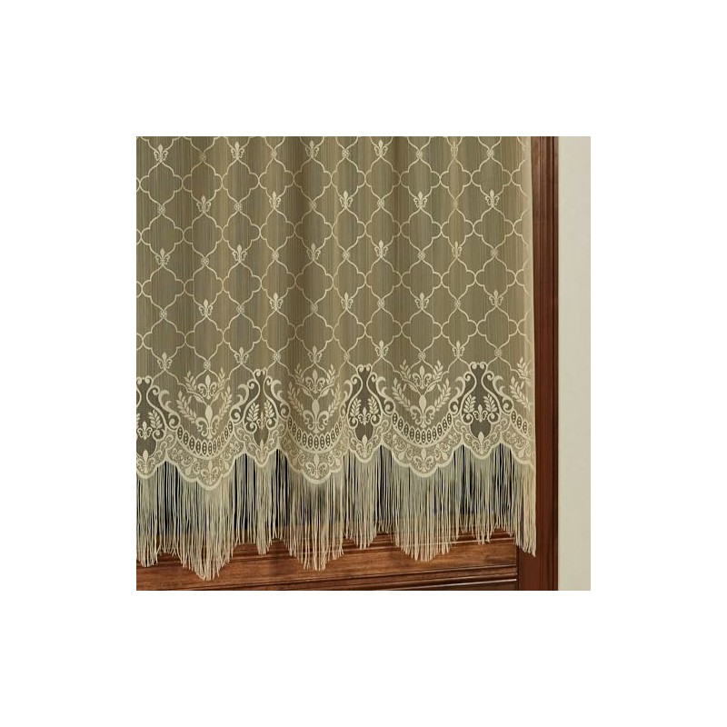 Touch of Class Victorian Fleur de Lis Lace Window Treatment