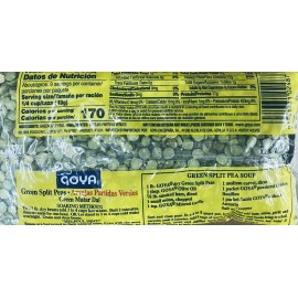 Goya Dry Green Split Peas 16 oz Bag - No 1 Grade