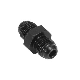 Unifizz Universal Car Fuel Oil Pipe Connector AN6 Male to AN6 Male Flare Coupling Hose Fitting Adapter Aluminum Alloy Black