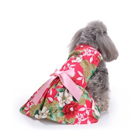 PETCUTE Dog Dress Pet Small Dog Clothing, Dog Summer Dress Pet Dog Dress, Beautiful Flower Pet Clothing, Elegant Bowknot Puppy Skirt, Dog Princess Dresses Tutu Wedding Lace Dress