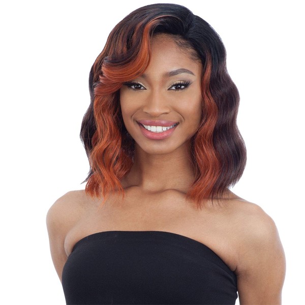 Freetress Equal Synthetic 5 Inch Lace Part Wig - VAL (1B Off Black)