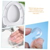 OSALADI 5pcs Transparent Toilet Seat Bumpers and Door Bumpers Pads