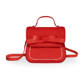 Girls Shoulder Bag Little Girls Handbag with Bow Knot Mini Flap Bag Purse Small Wallet Bag Crossbody Bag for Girls Kids Toddler Age 2-5 Years Old Height 80-110cm/31.5"-43.3" (Red)