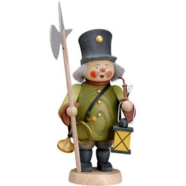 Seiffener Volkskunst | Räuchermännchen Erzgebirge | Gemütliche Typen 21 cm | Räucherfigur | Erzgebirgische Volkskunst | 12652 | Nachtwächter