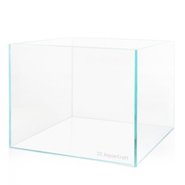 Ultra Clear Glass Fish Tank 10 Gallon, 6mm Thickened Rimless Aquarium Tank Low Iron, Standard Aquarium 17.7in x 11.8in x 11.8in
