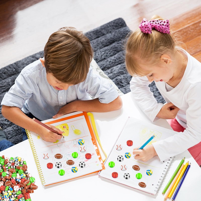 Pack of 300 Children's Mini Erasers, Funny Erasers, Novelty Erasers