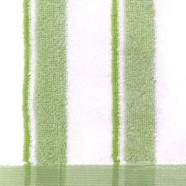Hayashi FI7005-3P04 Face Towels, Set of 3, Approx. 13.4 x 31.5 inches (34 x 80 cm), Aegean Cotton, Bay Stripe, Green