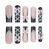 Press On Nails, Short Almond Ballet Duck Fake Nails, Cute