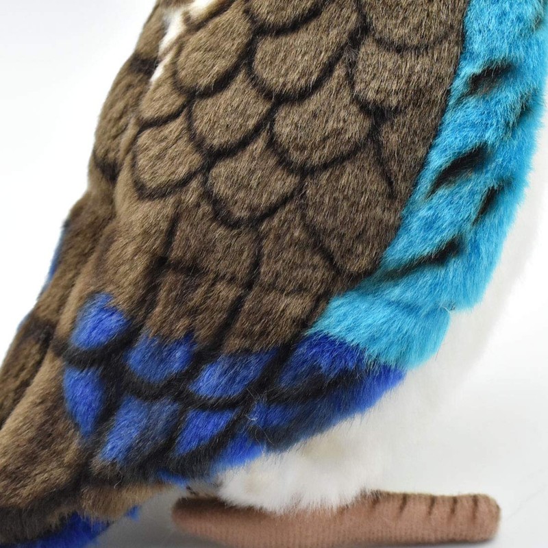 ハンサ(HANSA) アオバネワライカワセミ ぬいぐるみ 18x12x17cm アクリル No.3775