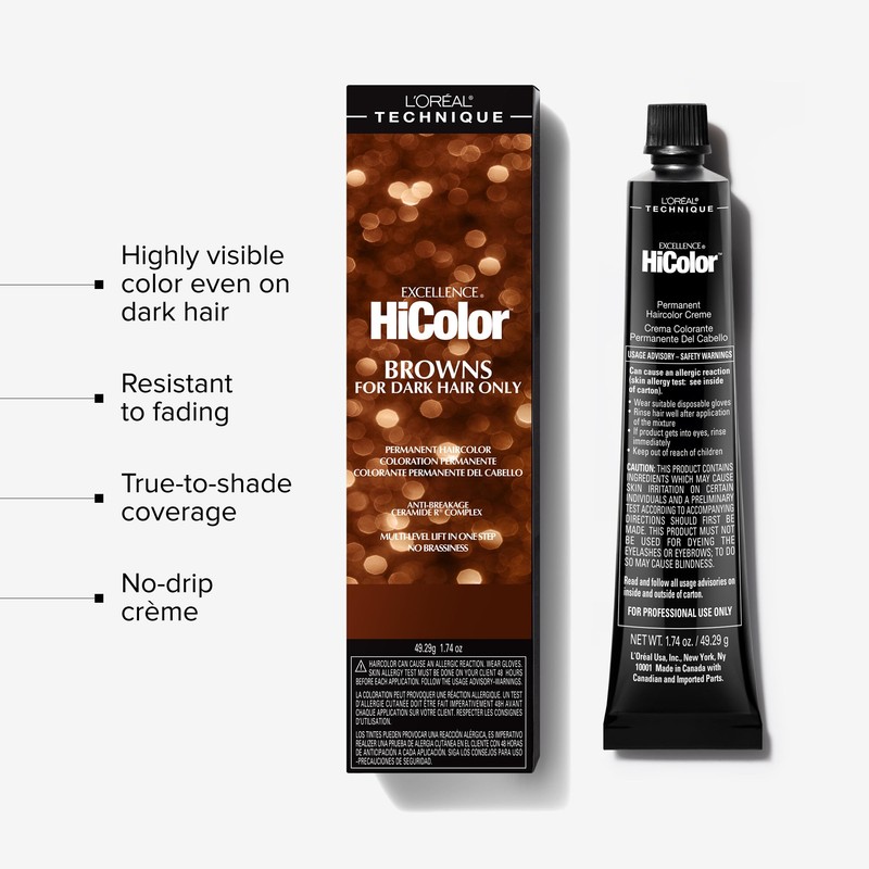 L'Oréal Technique HiColor Browns & Blondes Permanent Hair Color -