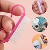 24Pcs Handle Grip Nail Brush, Fingernail Scrub Cleaning Brushes