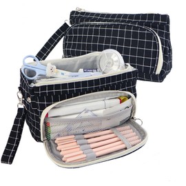 IHZZ Pencil Case Large Capacity Pencil Pouch, Aesthetic Pencil Case Pouch, Cute Pencil Case for Kids Students, Preppy Pencil Case for Girls