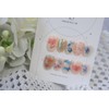 Handmade nail tip - fluffy sketch - short square /