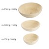 Westmark Proofing Basket for 1500-2000 grams of bread dough, round,