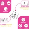Fowendia Manga Lashes Cluster Lashes C D Curl DIY Lashes