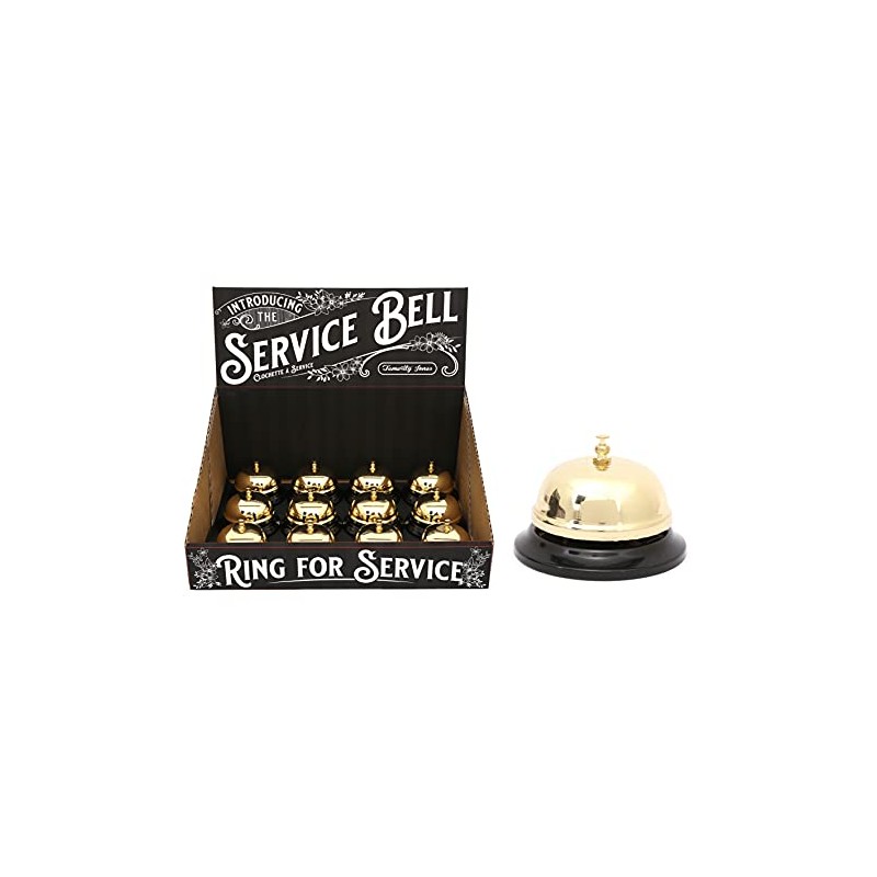 Golden Desk Bell Service Bell for Schools Restaurants Hospitals Hotel