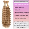 Deep Wave Bulk hair for Braiding No Weft Faux Micro