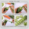 2 Pcs Spiral Cutter,Potato Spiral Cutter,Manual Fruit Spiralizer Vegetable Slicer