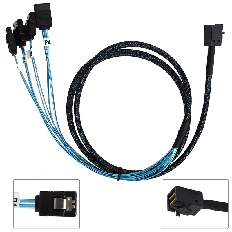 Mini SAS HD 12GB SFF‑8643 to 4 SATA LSI Adapter