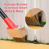 Mitclear Moss Remove Brush with Long Handle(53IN), Deck Crevice Cleaning