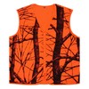 Volein Blaze Orange Camo Hunting Vest,Lightweight,Zipper Closure (XX-Large)