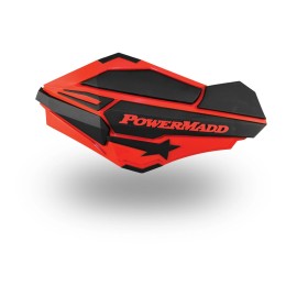 Powermadd Sentinel Hand Guards Kit Red Black Armor Mount Snowmobile Snow 34402