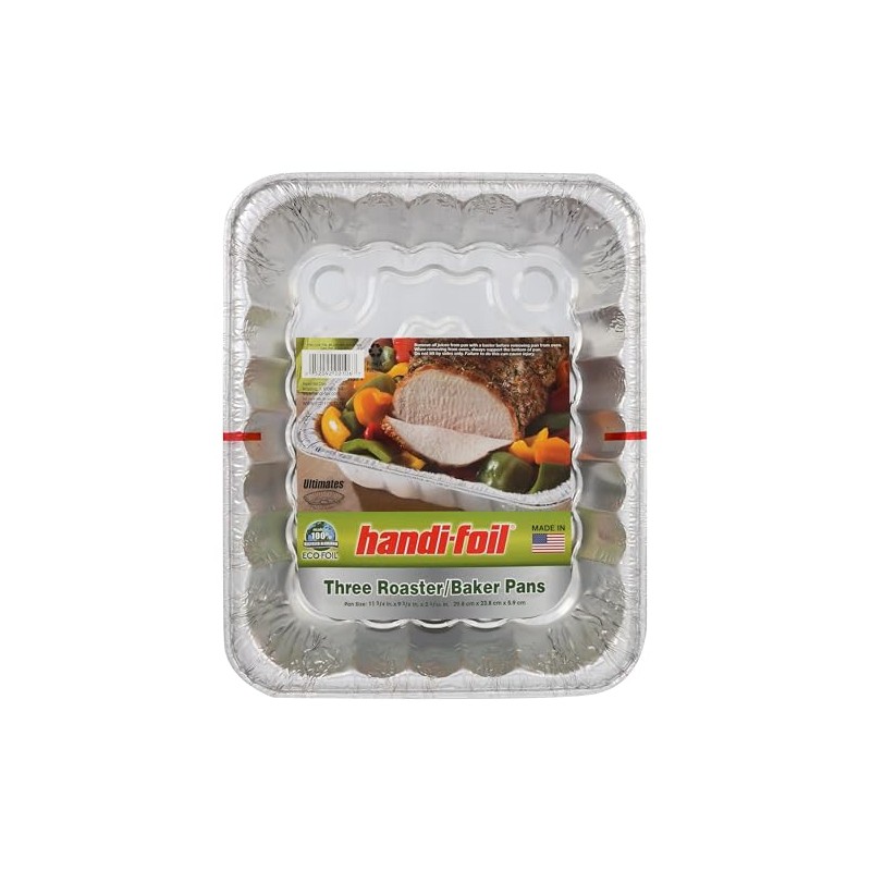 HANDI FOIL Pan Ultra Roaster Baker, 3 CT