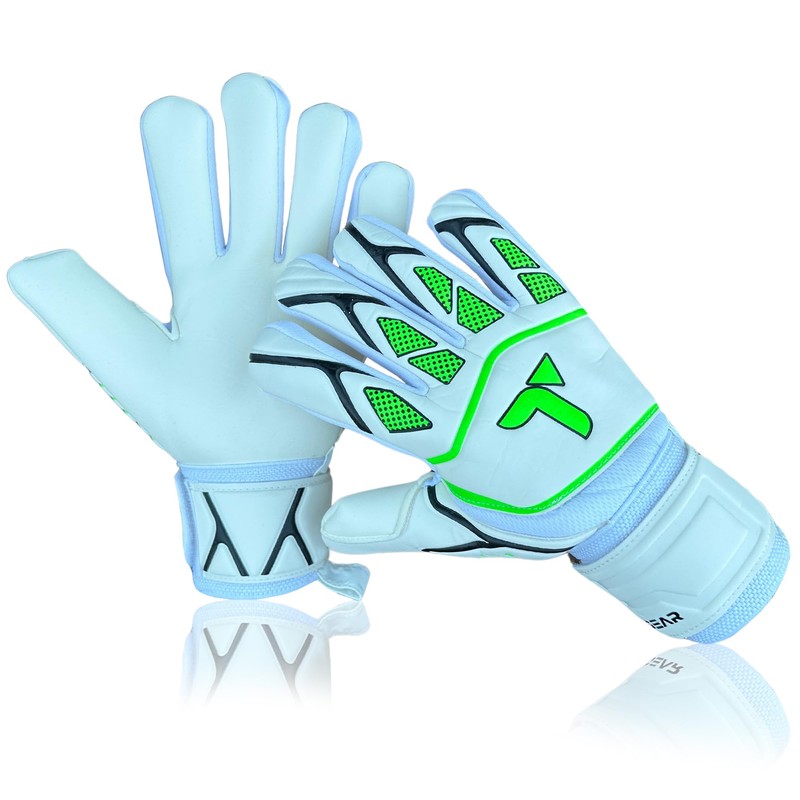 TIGEAR Vortex Series Goalkeeper Gloves (White, 7)