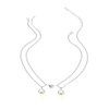 ZNDIJE Couple Matching Split Heart Necklace Crystal Mutual Attraction Pendant