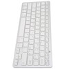Wireless Keyboard Mini 78 Keys Ultra Thin Portable White Computer
