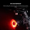 Smart Bike Tail Light Automatic On Off Rechargeable Red Back