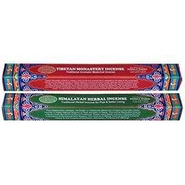BUDDHAFIGUREN/Billy Held Tibetan Incense Sticks Set of 2 Himalayan Herbal Tibtan Monastry Incense
