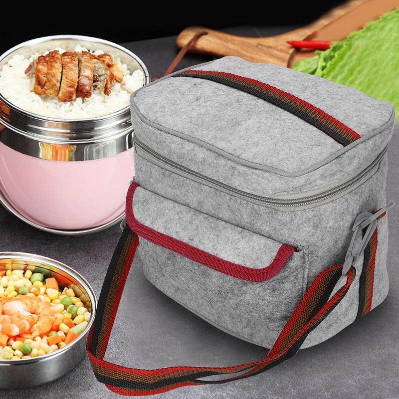 Insulated Lunch Box Portable Thermal Cooler Food Picnic Storage Bag