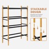 STORAGE MANIAC Expandable Shoe Rack, 12 Pairs Stackable Small Shoe