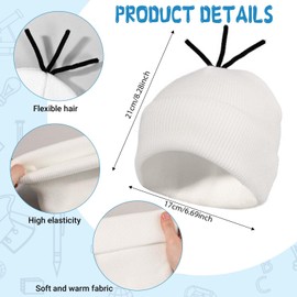 4Pcs Funny School Days Costume Set Cartoon T-Shirt Beanie Hat Black Short Pants and Striped Socks for Cartoon Book Character School Cosplay Dress Up (10-12yr)