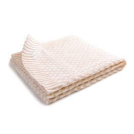 Sonnenstrick Baby Blanket Summer 80 x 80 cm 100% Organic Cotton Natural white