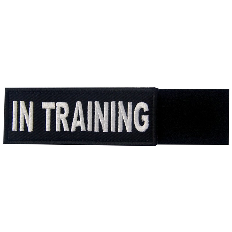 Training Service Animal Vest/Harness Emblem Embroidered Velcro Patch