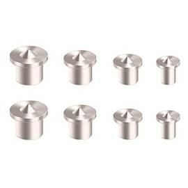 AUTOTOOLHOME Dowel and Tenon Center Transfer Plugs Point 1/4", 5/16", 3/8" and 1/2" Set of 8