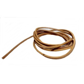 AW-Collection Leather Cords Leather Cord Cowhide Leather 2 m Black Brown or Natural, natural