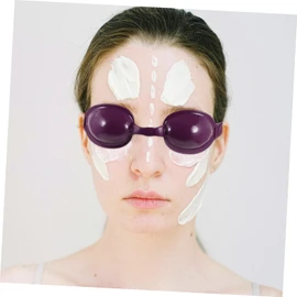 Baluue Ergonomic Tanning Bed Eye Protection Soft Plastic Eye Mask for Hair Removal Eyebrow Shaping