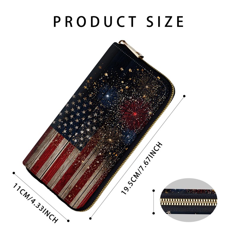Vobber RFID Blocking Zip Around Wallet for Women with Detachable